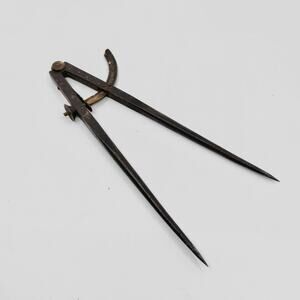 Antique 19th Cen. PEXTO Brass Drafting Compass Scribe